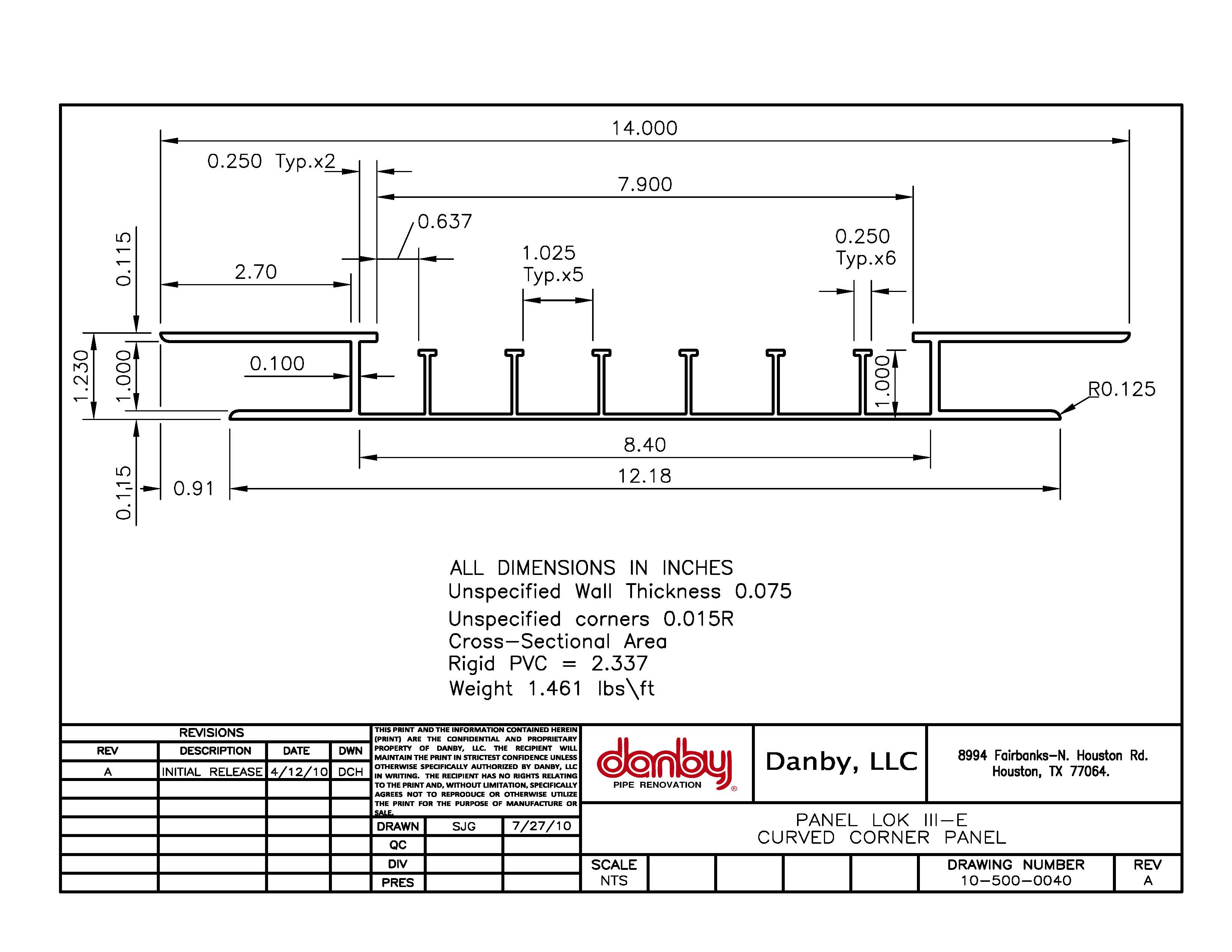 Curved Corner Profile PL3E | Danby LLC.